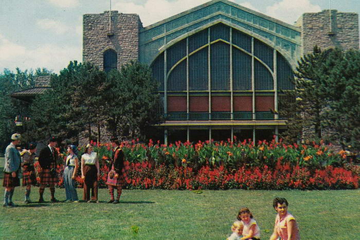 Bob-Lo Island - Old Postcard Of Dance Pavillion (newer photo)
